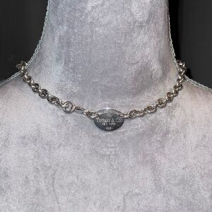 Tiffany & Co. Sterling Silver Signet Choker